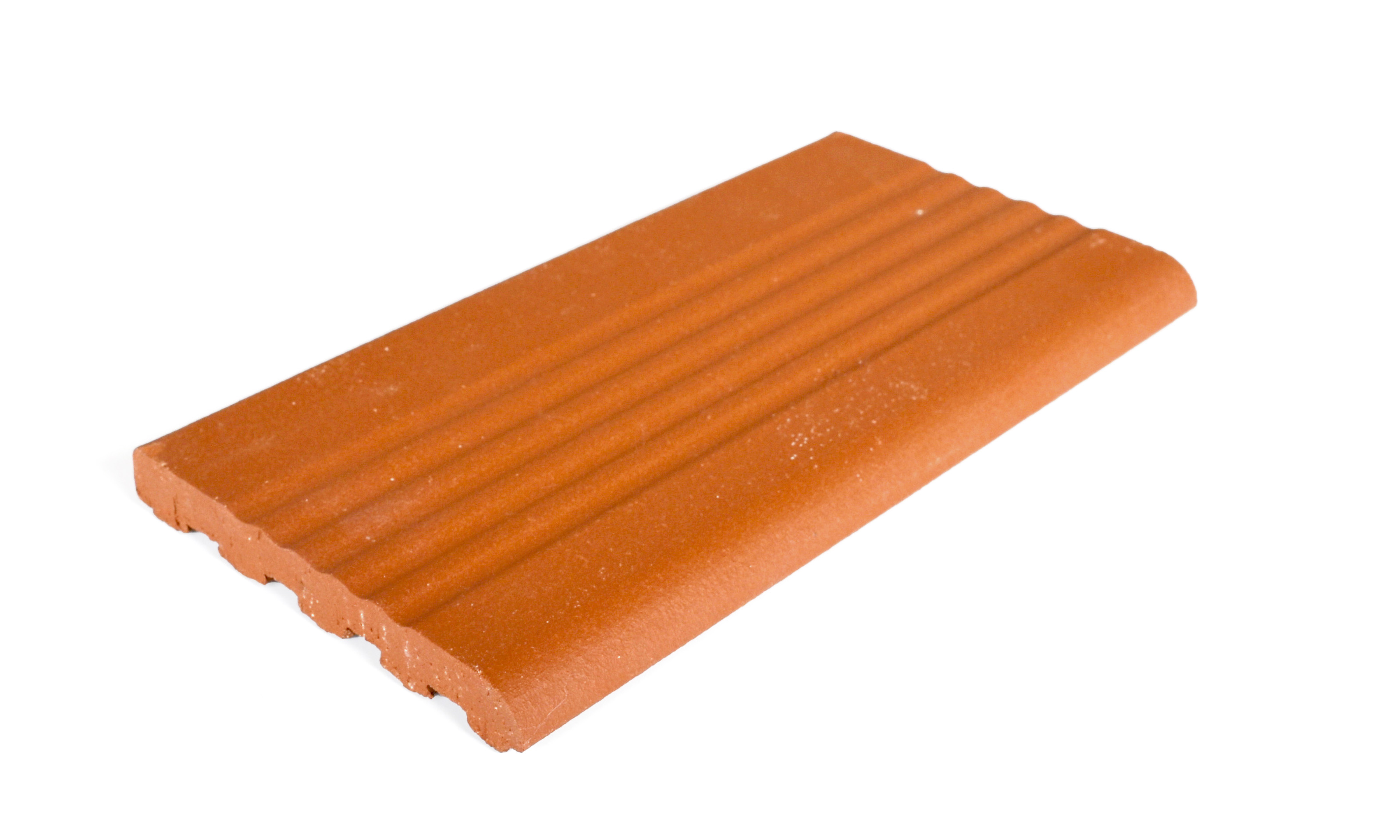 Keramik Step Corner Merah Alam